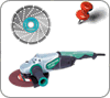 Pacchetto Hitachi  Smerigliatrice 2400W G23MR + Disco Diamantato IRONRODE