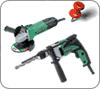 Pacchetto Hitachi Trapano percussione DV16V + Smerigliatrice 115mm G12SS
