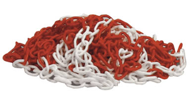 Delimitazione Aree Pubblici Catena Plastica Rossa PATIKIL 25m - Per Controllo Folla, Code E Recinzioni Catena Delimitazione 25m