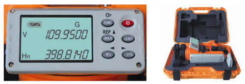 Display LCD e valigetta per teodolite elettronico FET420K