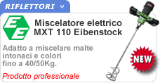 Miscelatore elettrico professionale per malte