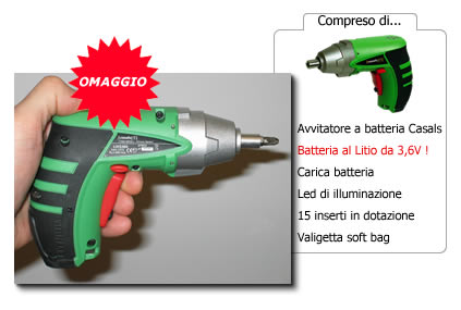 Avvitatore batteria CASALS - omaggio