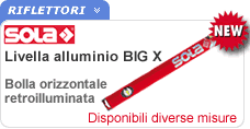 Livello alluminio Big X Sola