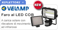 Faro LED COB con rilevatore movimento