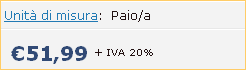 Prezzo al paio