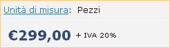 Prezzo al pezzo
