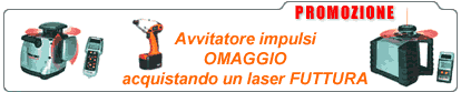 Avvitatore impulsi omaggio su livello laser da cantiere FUTTURA