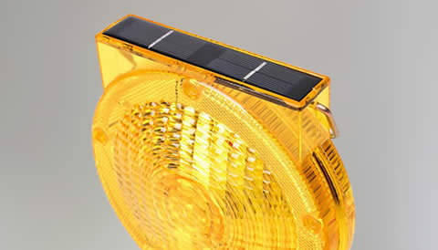 Lampeggiatore solare stradale