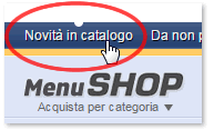 Menu Novita in catalogo