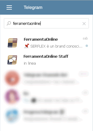 Ricerca Telegram