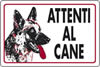 Cartello plastica 18x12 - Attenti al cane