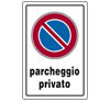 Cartello alluminio 30x20 - Parcheggio privato