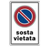 Cartello alluminio 30x20 - Sosta vietata