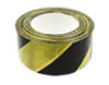 Nastro adesivo telato giallo nero 50mm x 25mt