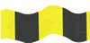 Nastro giallo nero segnaletico 