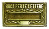 Buca per lettere ottone bronzato A8 OB - 30,5x17,5cm