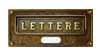 Buca da lettere ottone bronzato A6 OB - 30,3x13,2cm