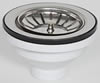Piletta lavello 90 mm con griglia inox