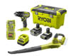 Kit trapano RPD18-2C42TA55 e soffiatore OBL1820S Ryobi
