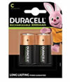 Blister 2 batterie ricaricabili mezzatorcia HR14C Duracell