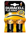 Blister 2 batterie alcaline mezza torcia Duracell Plus