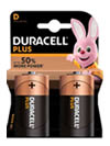 Blister 2 batterie alcaline torcia Duracell Plus