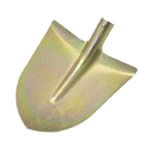 Pala acciaio temperato oro