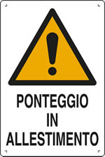 Ponteggio in allestimento