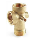 Raccordo A 5 Vie In Ottone Per Pompe Autoclave: Distributore Per Impianti Irrigazione Con Attacchi 1/4" E 1"