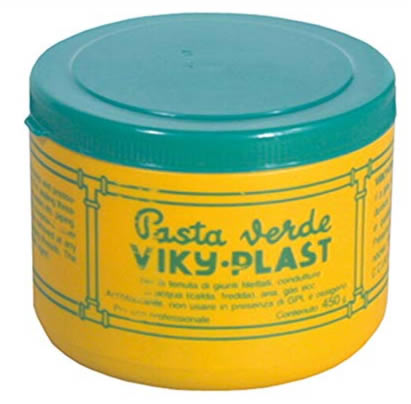 Pasta verde Viki Plast per raccordi idraulica