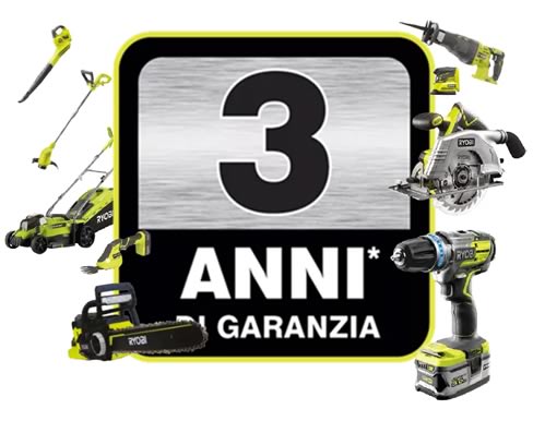 Garanzia RYOBI