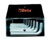 Serie 10 chiavi esag.piegate in busta Beta 96-B10