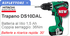 Avvitatore batteria litio DS10DAL Hitachi