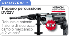 Trapano Hitachi con percussione DV22