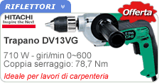 Trapano avvitatore a pistola DV13VG Hitachi