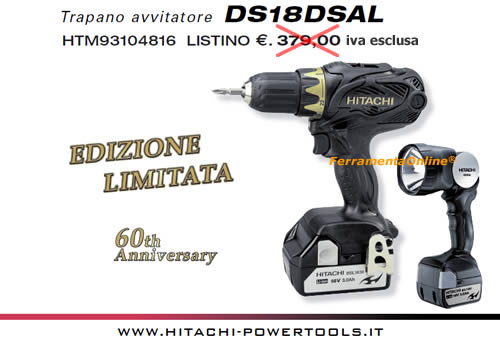 Trapano Avvitatore DS18DSAL con torcia