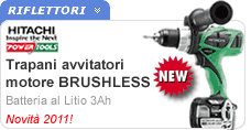 Avvitatori Hitachi batteria al litio motore Brushless