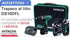 Kit Hitachi Trapano avvitatore DS10DFL