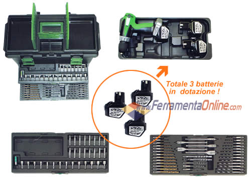 Trapano DS 14 DAL con POWER BOX 67 accessori