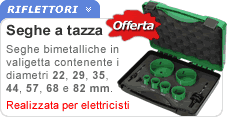 Seghe a tazza per trapano