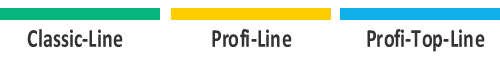 Classic, Profi e Profi-Top Line