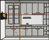 Livello laser applicabile a parete