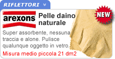 Pelle di daino per carrozzeria e vetri