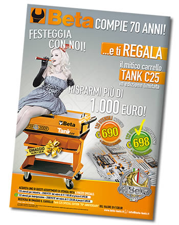 Promozione 122 utensilo + carrello tank C25 edizione speciale