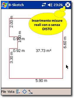 B-sketch utilizzo palmare