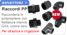 Raccorderia in PP