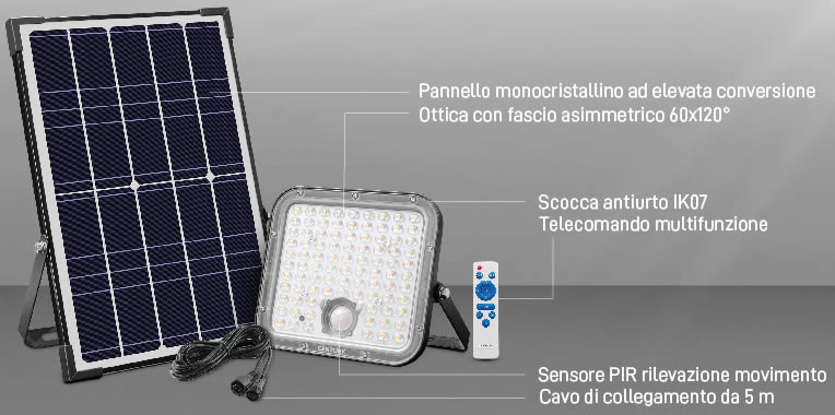 Proiettore solare led ENERGY