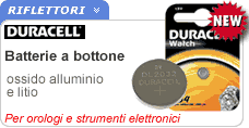 Batterie Duracell a bottone