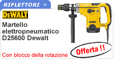 Martello demolitore elettropneumatico Dewalt D25600 attacco SDS-Max