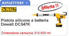 Pistola silicone a batteria Dewalt